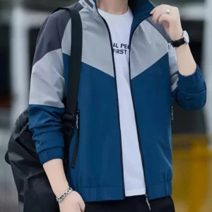 AGARSHGARMENTS Men Colorblock Casual Jacket