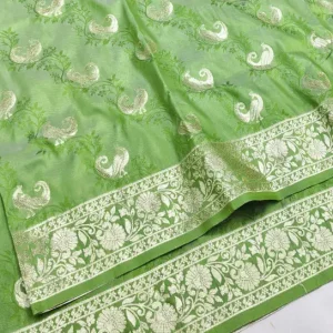 Ratnavali Woven, Self Design Banarasi Silk Blend, Art Silk Saree